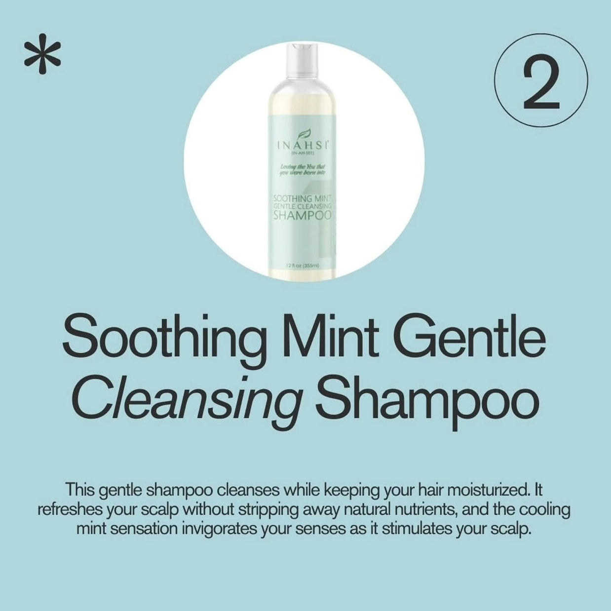 Inahsi Soothing Mint Gentle Cleansing Shampoo