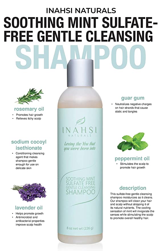Inahsi Soothing Mint Gentle Cleansing Shampoo