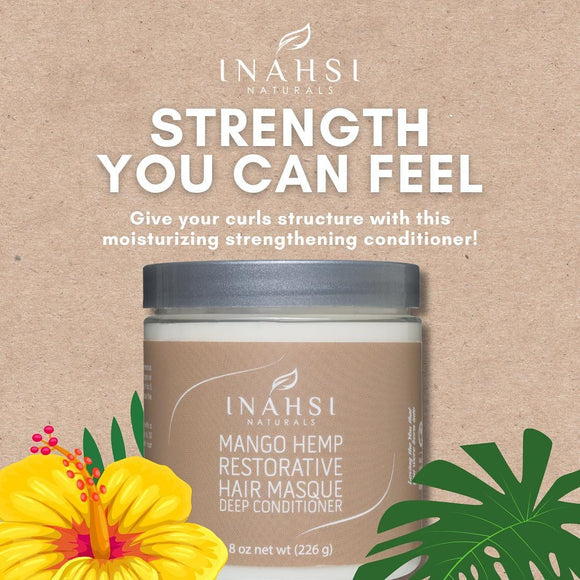 Inahsi Mango Hemp Restorative Hair Masque Deep Conditioner