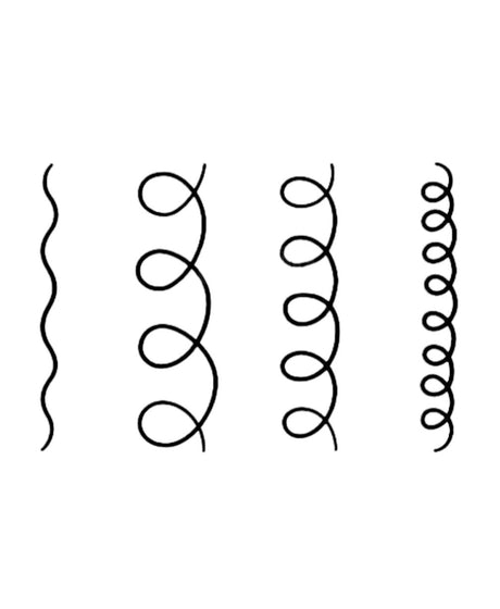 Krullað Hár styled curly hair close-up
