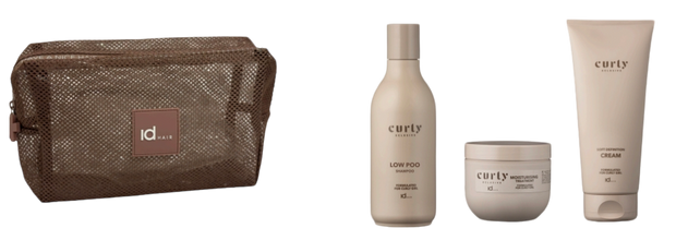 IdHAIR Curly XCLS - Gjafataska:
Shampoo, Moisturising Treatment & Soft Definition Cream.