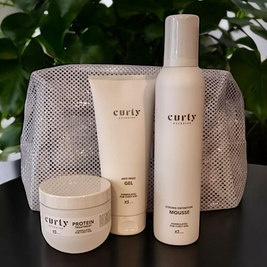 IdHAIR Curly XCLS - Gjafataska:
Protein Treatment, Gel & Mousse.