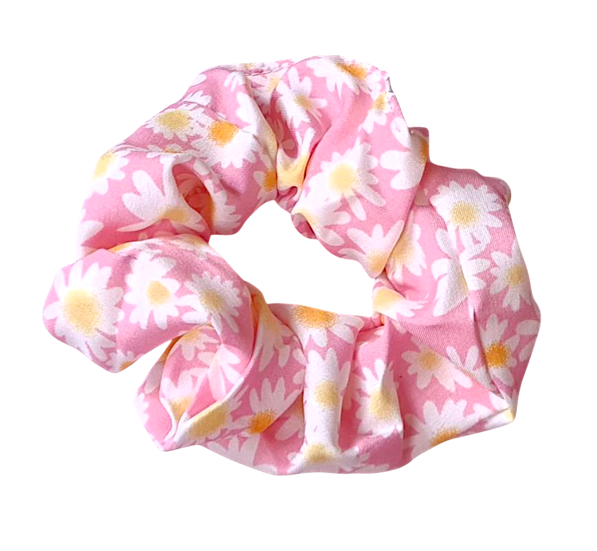 Scrunchie Bleik Blóma