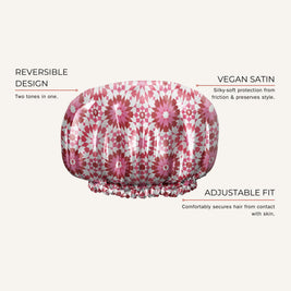 Bounce Curl Reversible Satin Hair Bonnet - 3 Litir