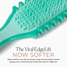 Bounce Curl Slick-Flex Define EdgeLift ultra-gentle curl brush with wide-spaced rapeseed oil-infused bristles for delicate, damaged hair.