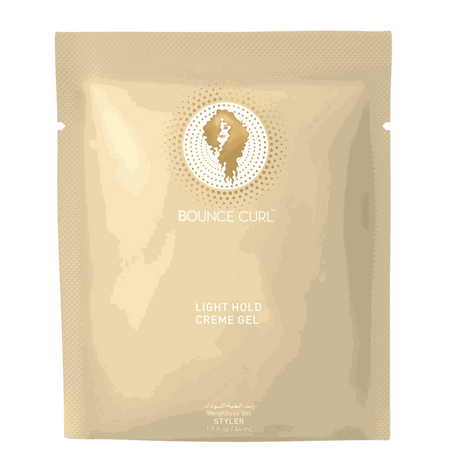 Bounce Curl Light Hold Creme Gel deluxe sample packet 44ml for wavy and curly hair with lightweight hold and natural curl definition