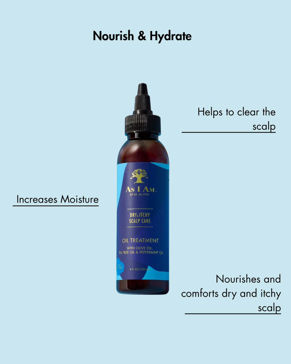 As I Am Dry & Itchy Scalp Care Oil Treatment 4oz