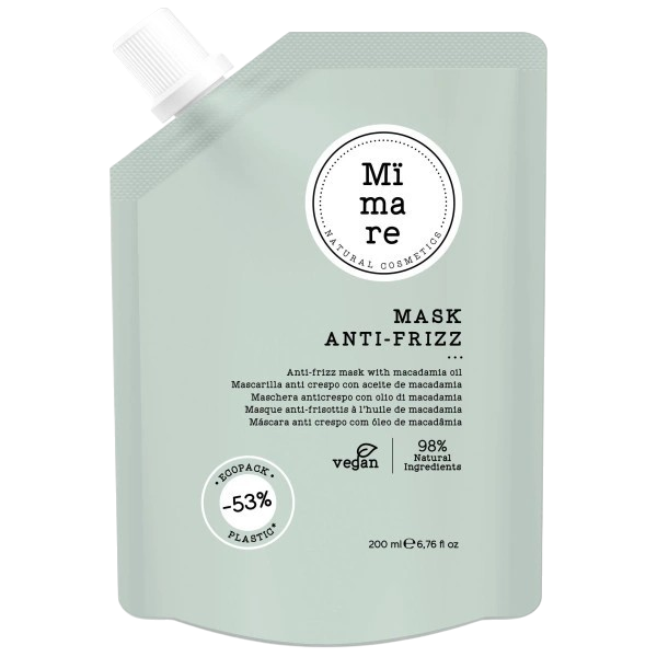Mïmare Mask Anti-Frizz hair treatment in eco-friendly packaging