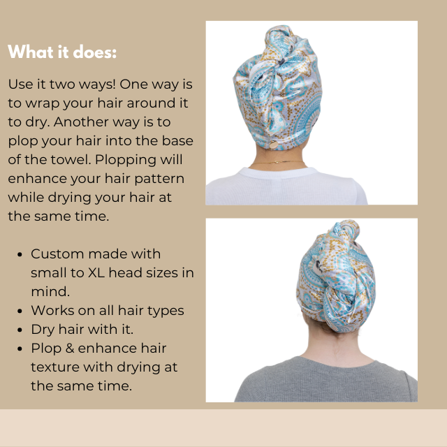 Bounce Curl Satin Microfiber Turban - Forpöntun