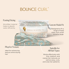 Bounce Curl Satin Microfiber Turban - Forpöntun