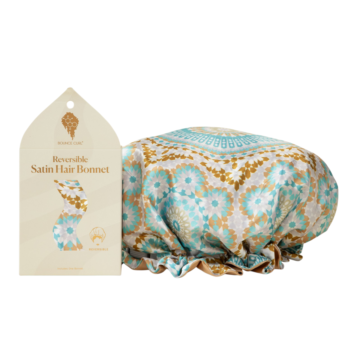 Bounce Curl Reversible Satin Hair Bonnet