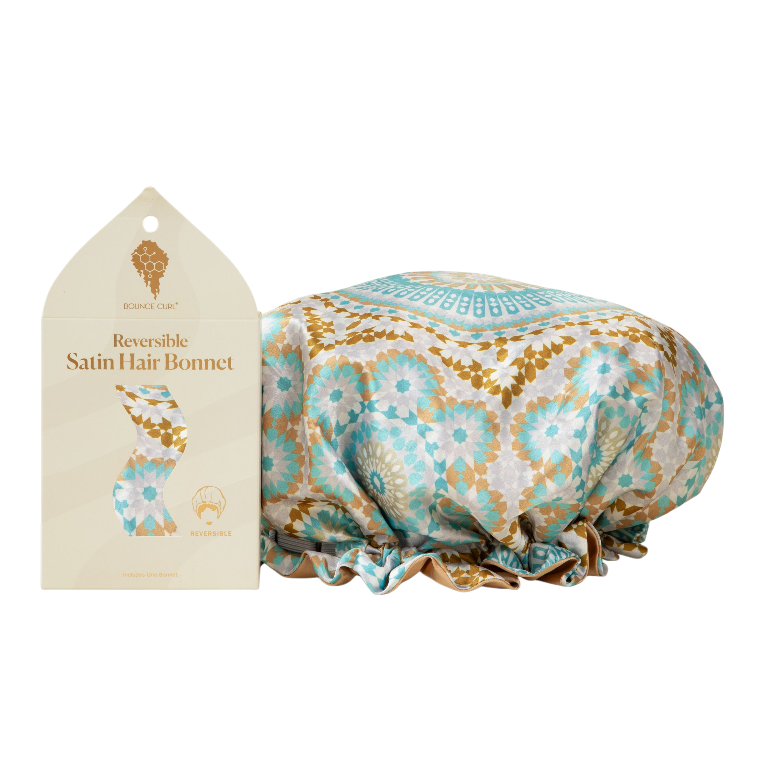 Bounce Curl Reversible Satin Hair Bonnet