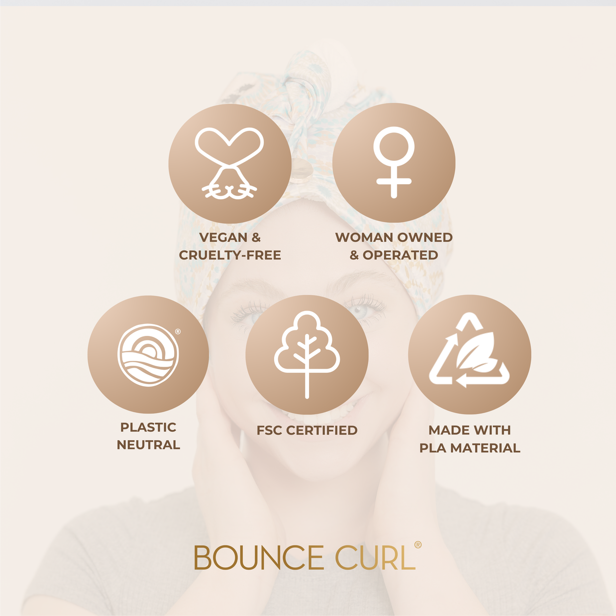 Bounce Curl Satin Microfiber Turban - Forpöntun