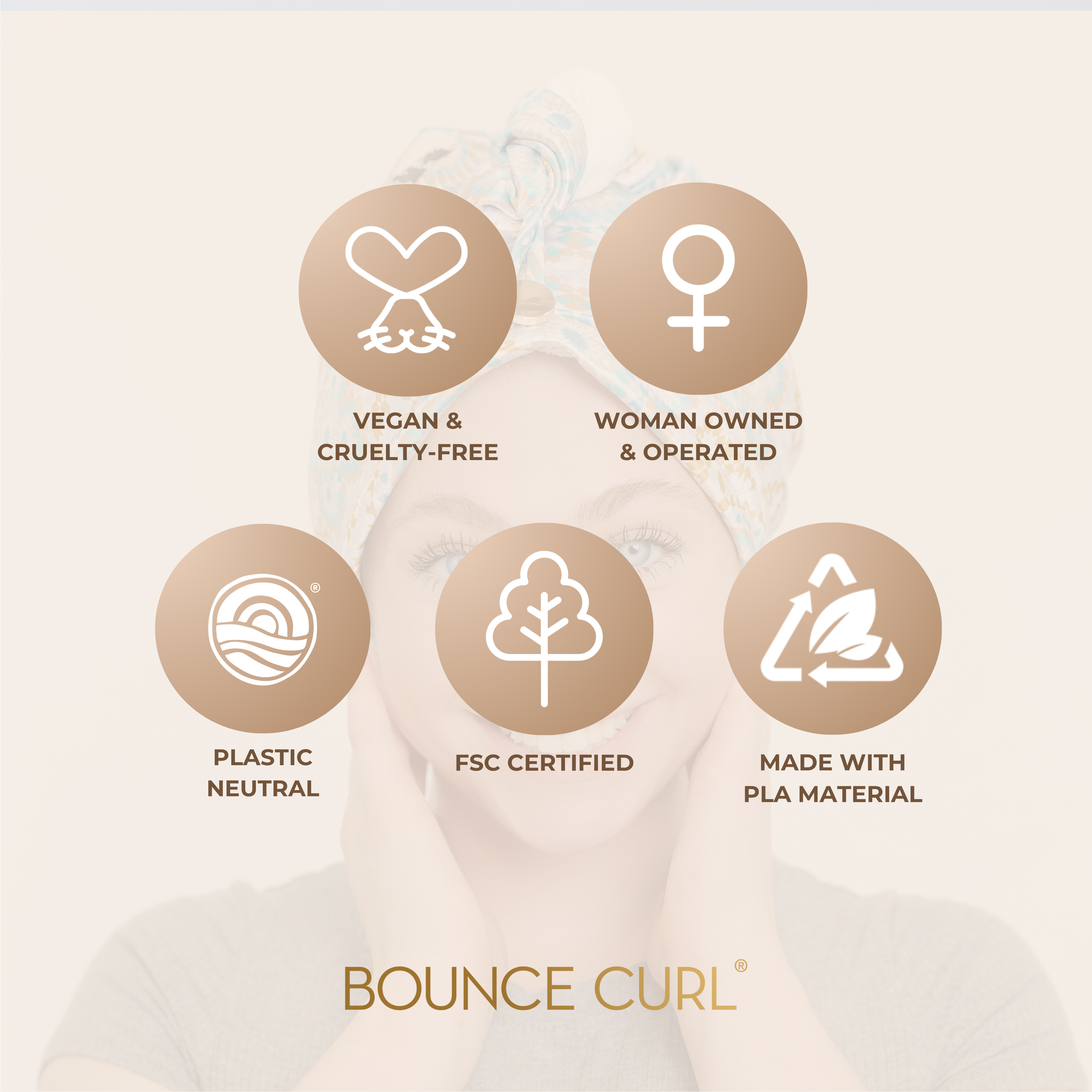 Bounce Curl Satin Microfiber Turban - Forpöntun