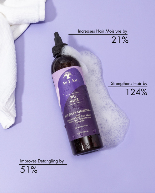 As I Am Rice Water Micellar Shampoo 8oz