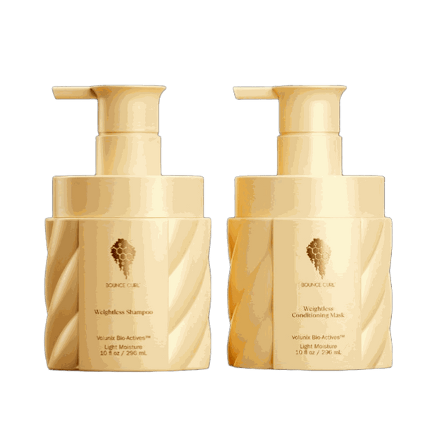 Bounce Curl Weightless Shampoo and Conditioning Mask Duo packaging
