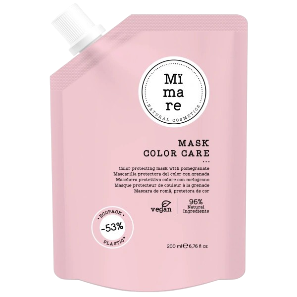 Mïmare Color Care Mask vegan hair mask for nourishing and protecting colored hair with sustainable packaging
