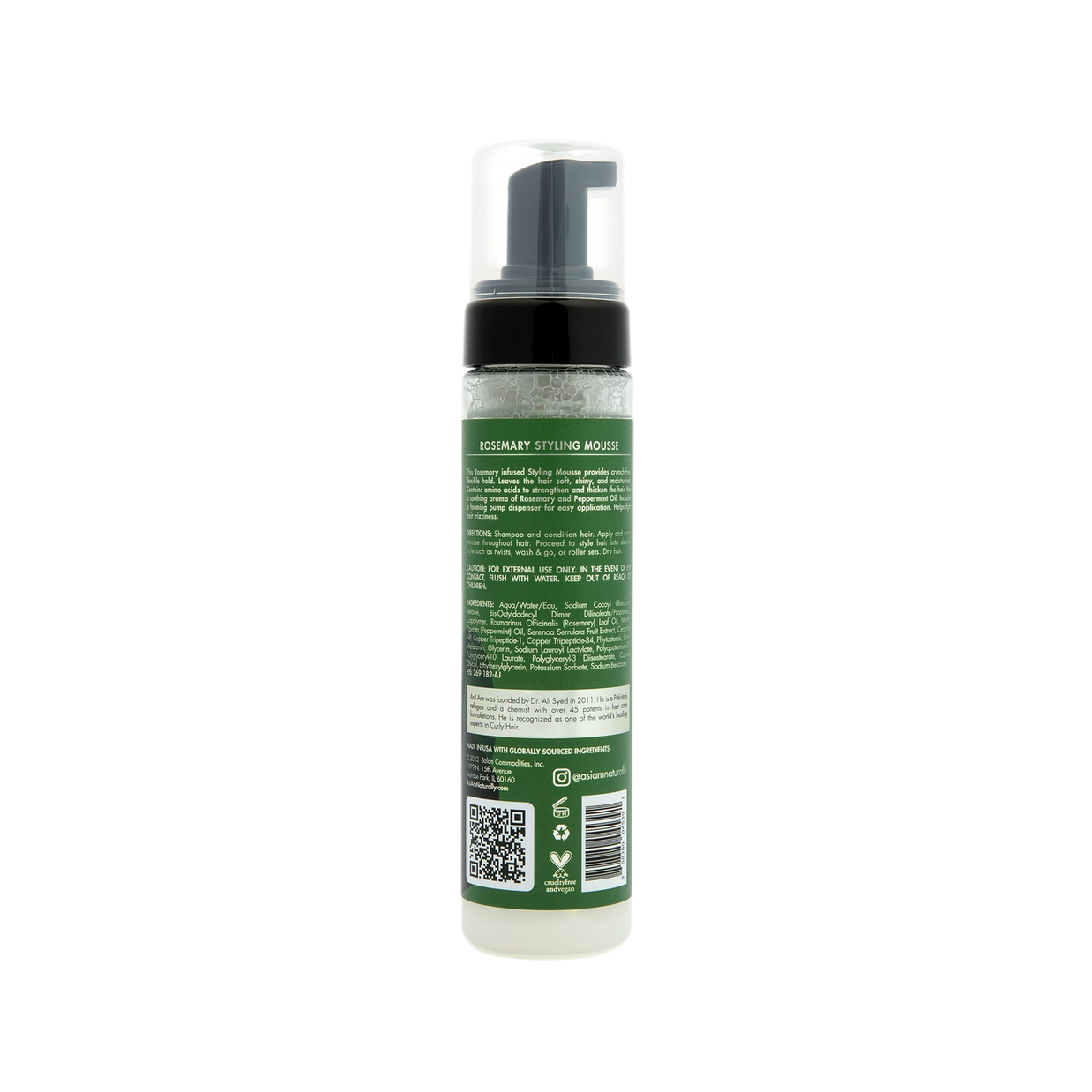As I Am Rosemary Styling Mousse 8oz