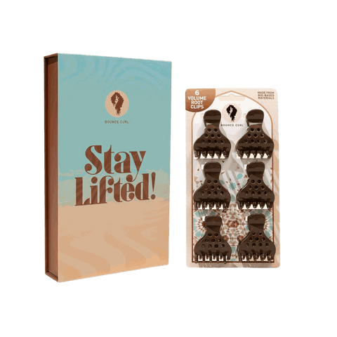 Bounce Curl Volume Root Clips lifting hair roots for added volume and secure hold on all hair types