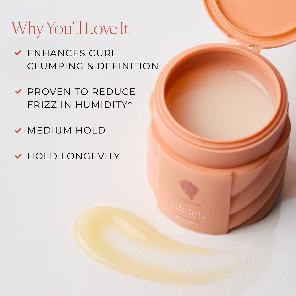 Bounce Curl Chia Seed Clumping Gel - Forpöntun