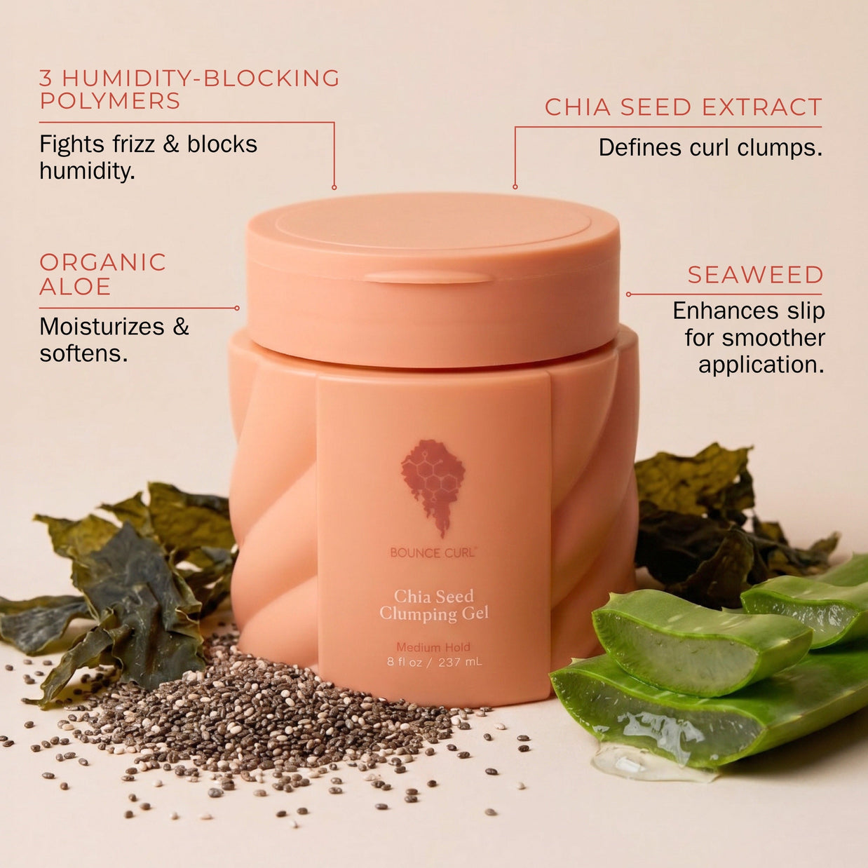 Bounce Curl Chia Seed Clumping Gel - Forpöntun
