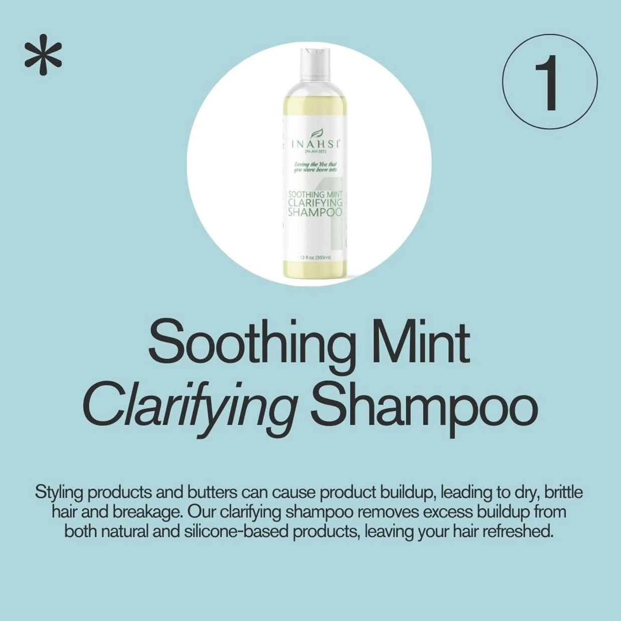 Inahsi Soothing Mint Clarifying Shampoo