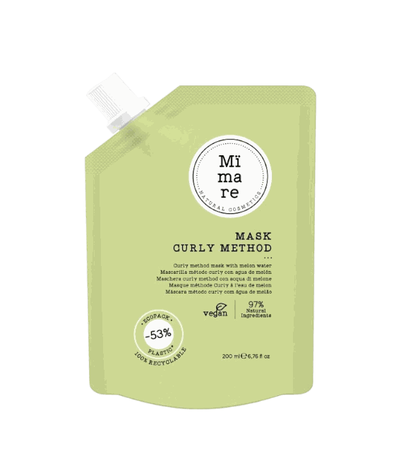 Mïmare Mask Curly Method nourishing hair mask for curly hair with natural ingredients and eco-friendly packaging
