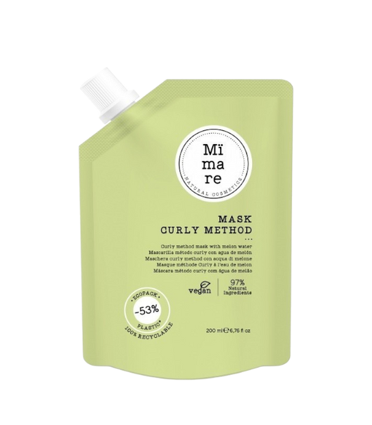 Mïmare Mask Curly Method nourishing hair mask for curly hair with natural ingredients and eco-friendly packaging