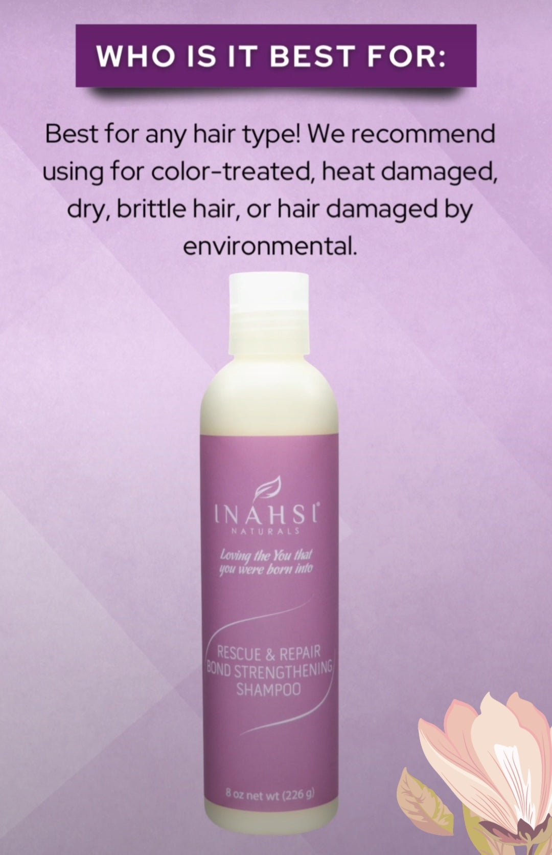 Inahsi Rescue & Repair Bond Strengthening Shampoo