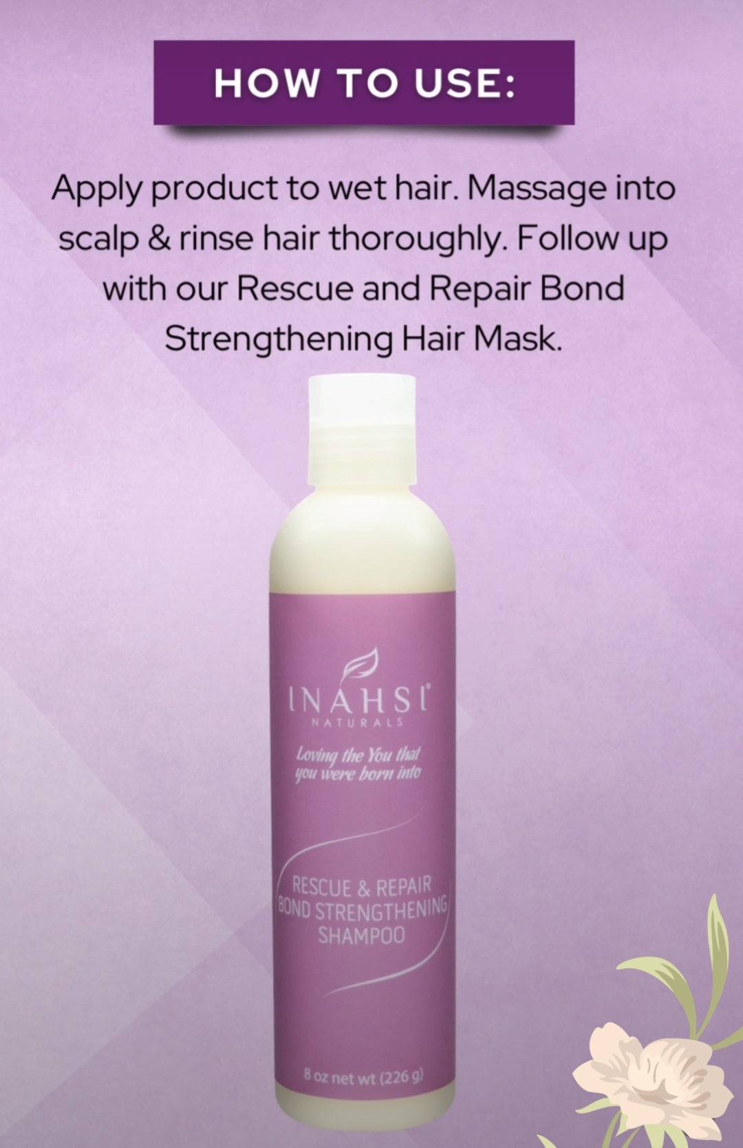 Inahsi Rescue & Repair Bond Strengthening Shampoo