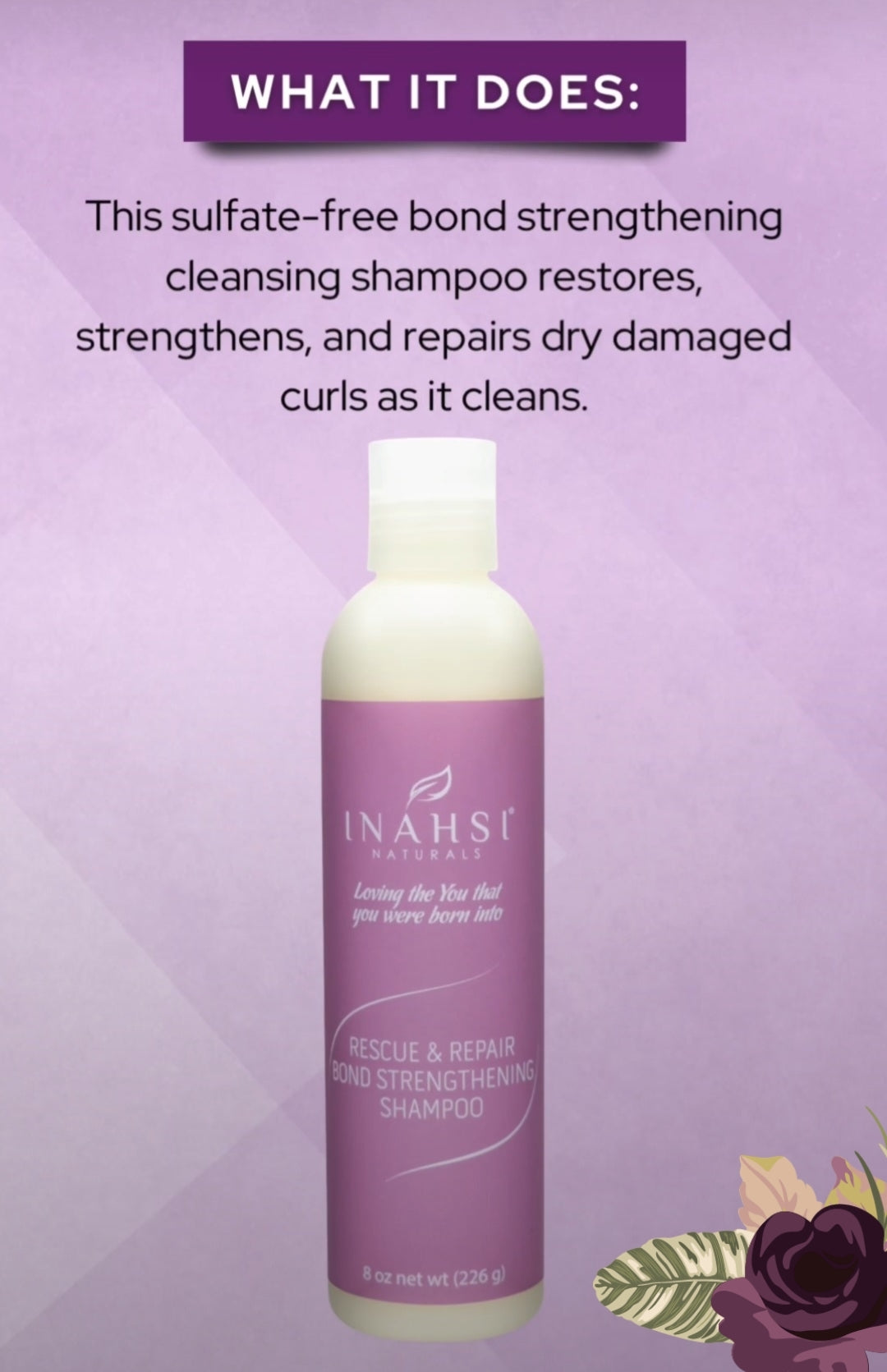 Inahsi Rescue & Repair Bond Strengthening Shampoo