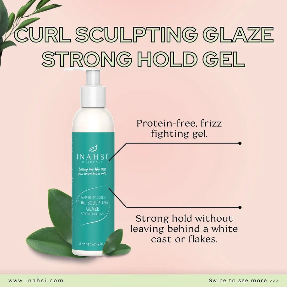 Inahsi Pamper My Curls Curl Sculpting Glaze - Strong Hold Gel