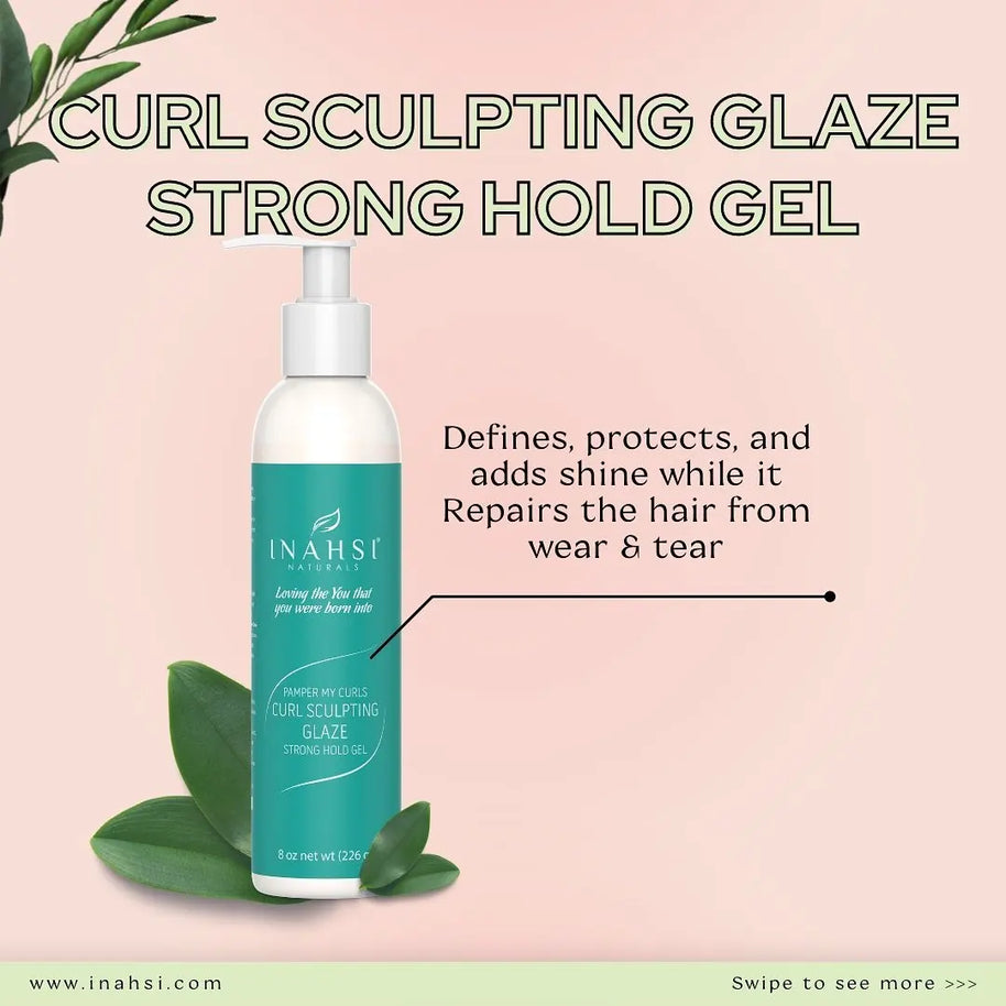 Inahsi Pamper My Curls Curl Sculpting Glaze - Strong Hold Gel