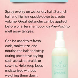 Inahsi Moisture Supreme Fragrance Free Leave-In Hydrating Mist