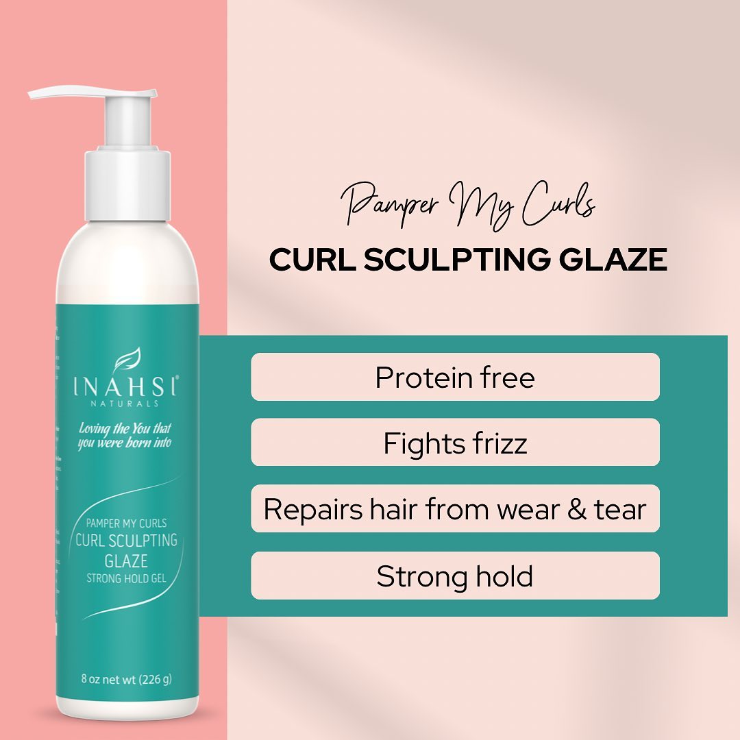 Inahsi Pamper My Curls Curl Sculpting Glaze - Strong Hold Gel