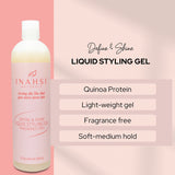 Inahsi Define & Shine Liquid Styling Gel - Fragrance Free 59 - 237ml